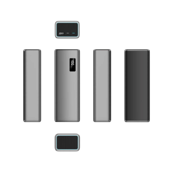 Внешний аккумулятор ZMI Power Bank 20000mAh, 150 Вт, QC/PD 3.0, серебристо-серый